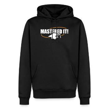 Master 2026 Abschluss Promotion Sponsion - Männer Premium Bio Hoodie - Schwarz - Vorne - Nico (187cm)