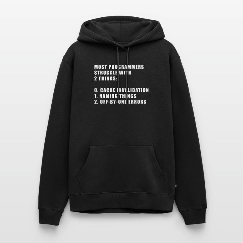 2 hard things in computer science programmer Men’s Premium Organic Hoodie