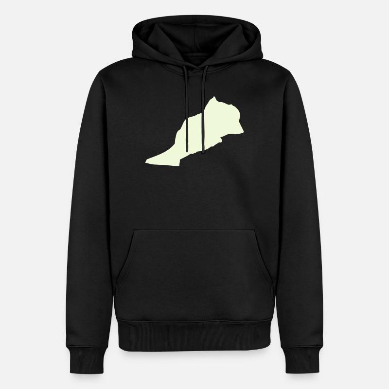 Marokko Morocco - Männer Premium Bio Hoodie - Schwarz