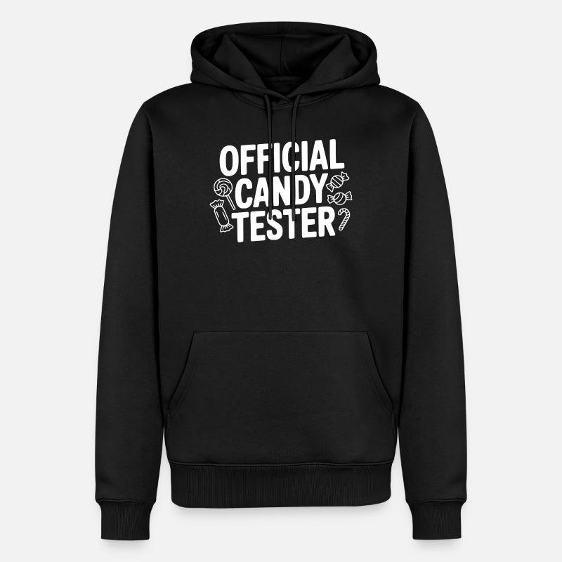 Offizieller Süßigkeitentester - Männer Premium Bio Hoodie - Schwarz