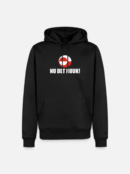 Greenland - Nu Det Nuuk - Denmark - Danmark - Men’s Premium Organic Hoodie - black