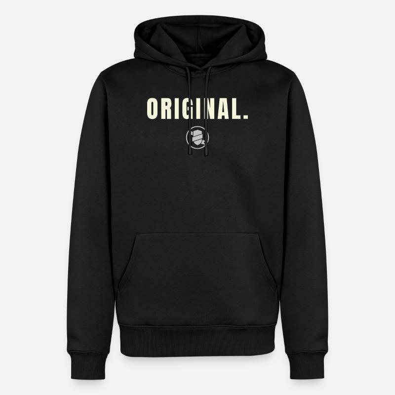 Original. Success Edition - Silver Shield - Männer Premium Bio Hoodie - Schwarz