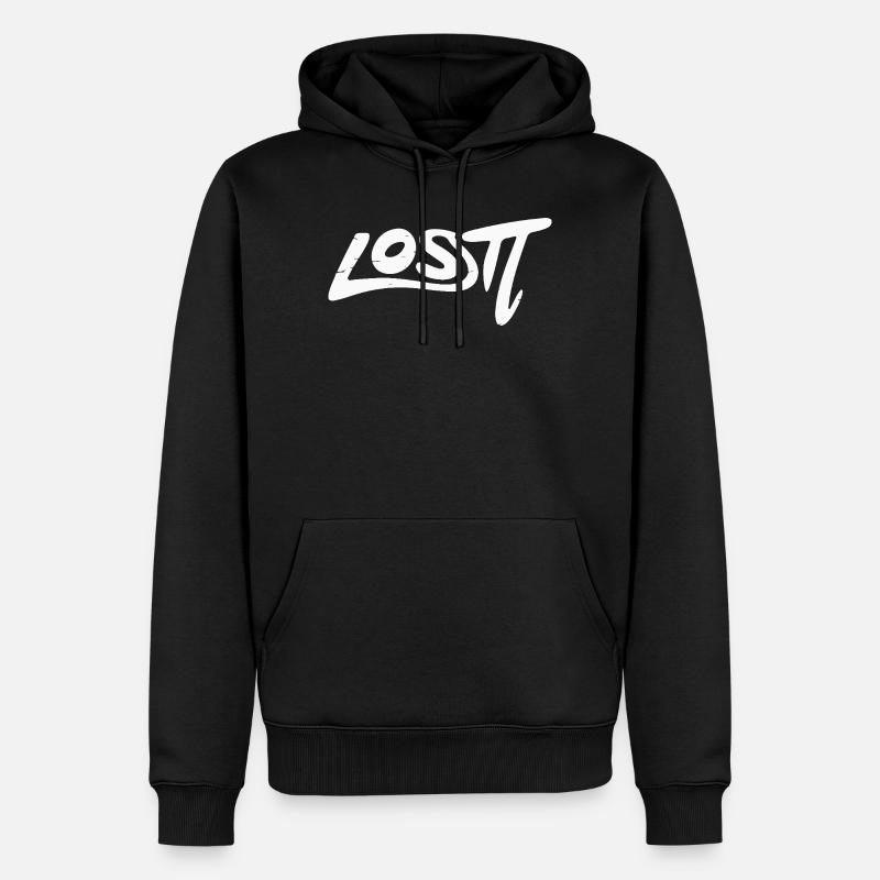 Mot perdu du graffiti - Sweat à capuche Premium bio Homme - noir