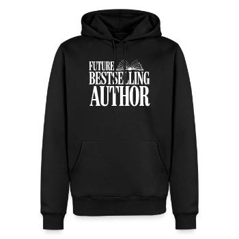 Zukünftiger Bestsellerautor - Männer Premium Bio Hoodie - Schwarz - Vorne - Nico (187cm)