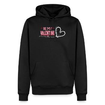 Sois mon cœur romantique de la Saint-Valentin - Sweat à capuche Premium bio Homme - noir - Devant - Nico (187cm)
