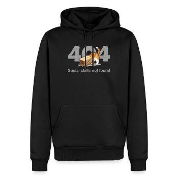 404 Compétences sociales non trouvées - Sweat à capuche Premium bio Homme - noir - Devant - Nico (187cm)