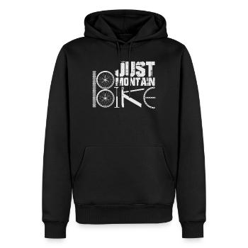 BMX Fahrrad Spruch bmx biker - Männer Premium Bio Hoodie - Schwarz - Vorne - Nico (187cm)