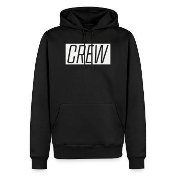 Crew - Men’s Premium Organic Hoodie - black - Front - Nico (187cm)