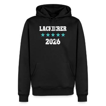 Painter 2026 Apprenticeship Examination Master Trainee - Men’s Premium Organic Hoodie - black - Front - Nico (187cm)