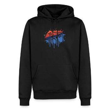 Gaming retro - Männer Premium Bio Hoodie - Schwarz - Vorne - Nico (187cm)