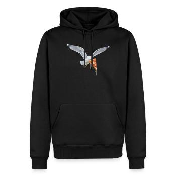 Boulderer Colorsplash Boulder Bouldern - Männer Premium Bio Hoodie - Schwarz - Vorne - Nico (187cm)