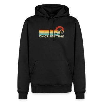 Croisière en vacances tropicales d’été en croisière - Sweat à capuche Premium bio Homme - noir - Devant - Nico (187cm)