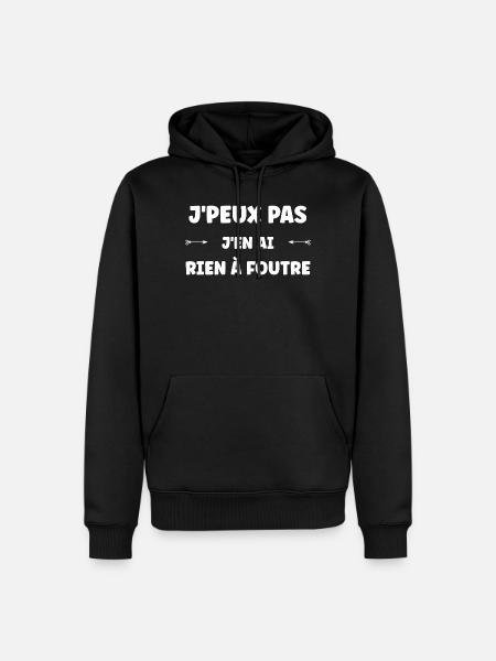 Ist mir scheißegal. - Männer Premium Bio Hoodie - Schwarz