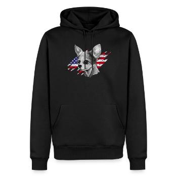Chihuahua Chihuahueño American - Männer Premium Bio Hoodie - Schwarz - Vorne - Nico (187cm)