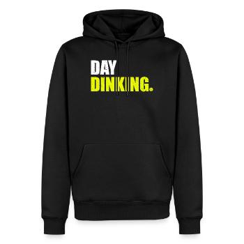 Day dinking lustiges Pickleball Spieler - Männer Premium Bio Hoodie - Schwarz - Vorne - Nico (187cm)