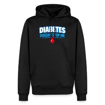 Blutzucker-insulin-unterstützung Typ Eins Stolz - Männer Premium Bio Hoodie - Schwarz - Vorne - Nico (187cm)