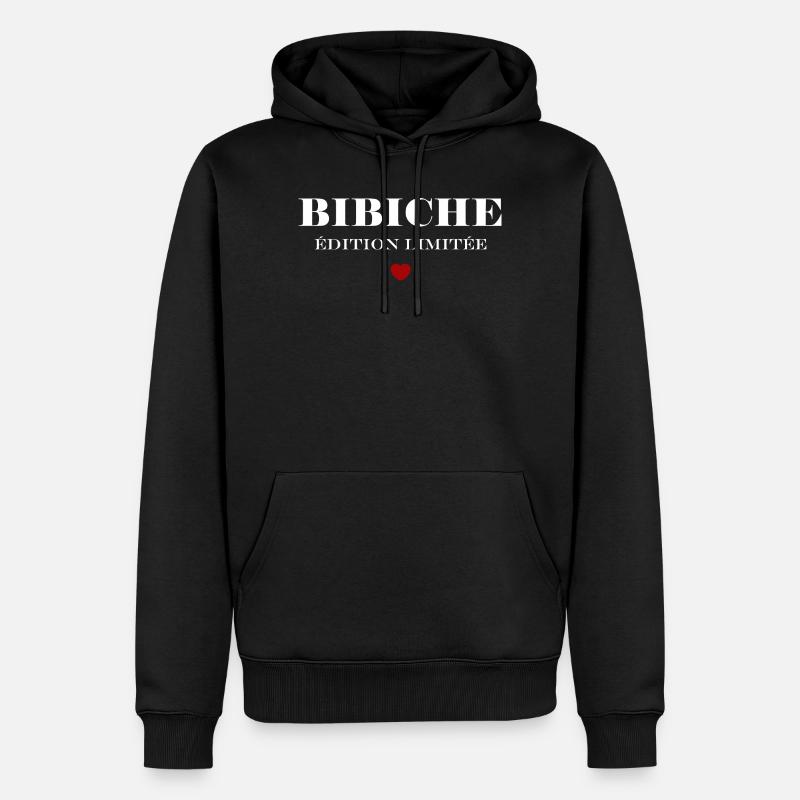 Bibiche - Männer Premium Bio Hoodie - Schwarz