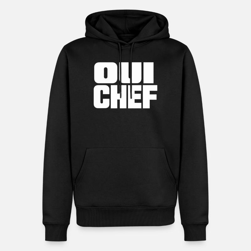 Qui Chef - Männer Premium Bio Hoodie - Schwarz