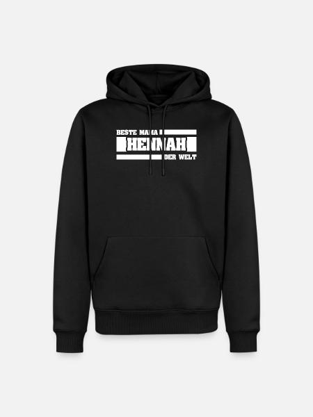 Mother's Day Hennah - Men’s Premium Organic Hoodie - black