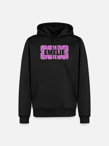 Geschenk für Emelie - Männer Premium Bio Hoodie - Schwarz
