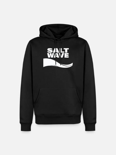 SALT WAVE - Men’s Premium Organic Hoodie - black