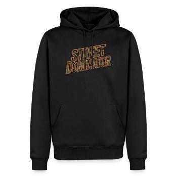 Street Dominator Car Tuner Style Camouflage - Sweat à capuche Premium bio Homme - noir - Devant - Nico (187cm)