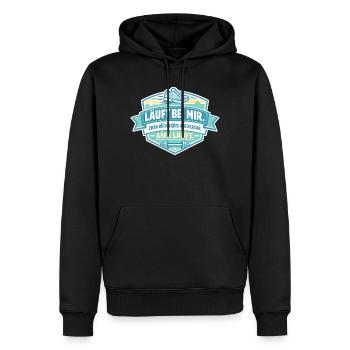 Runs backwards for me - Men’s Premium Organic Hoodie - black - Front - Nico (187cm)