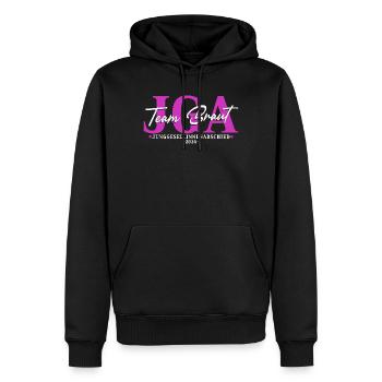 Junggesellinnenabschied 2026 Team Braut JGA Damen - Männer Premium Bio Hoodie - Schwarz - Vorne - Nico (187cm)