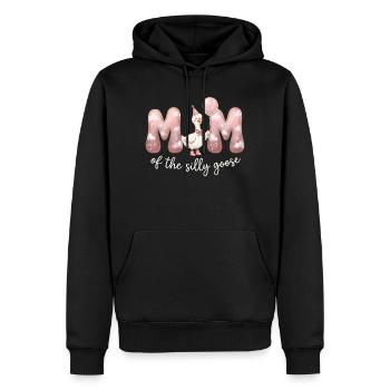 Mutter der Dummen Gans - Männer Premium Bio Hoodie - Schwarz - Vorne - Nico (187cm)