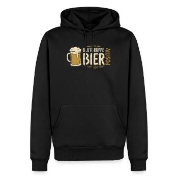 Bier Humor Shirt für Männer - Männer Premium Bio Hoodie - Schwarz - Vorne - Nico (187cm)