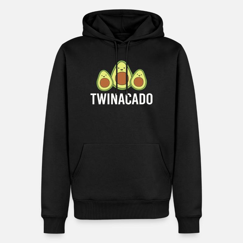 Zwilling Mutter Zwillinge Mama Geschenk - Männer Premium Bio Hoodie - Schwarz
