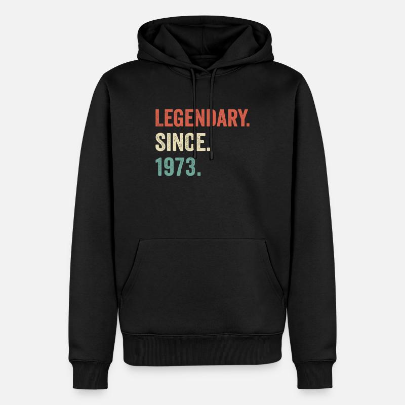 legendary since 1973 - Sweat à capuche Premium bio Homme - noir