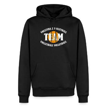 Volleyball Team - Men’s Premium Organic Hoodie - black - Front - Nico (187cm)