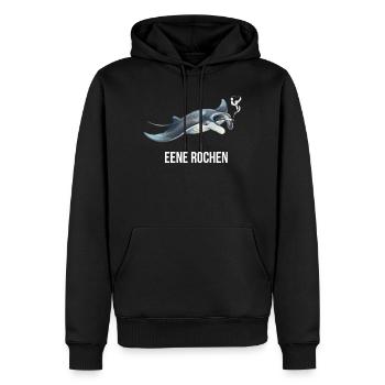 Ray Humor Shirt for Sea Fans - Men’s Premium Organic Hoodie - black - Front - Nico (187cm)