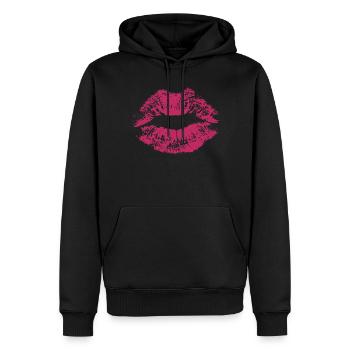 Cadeau pour la fête des mères : Idée de cadeau pour la fête des mères - Sweat à capuche Premium bio Homme - noir - Devant - Nico (187cm)