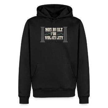 Langfristiger Investor Kauft Und Hält - Männer Premium Bio Hoodie - Schwarz - Vorne - Nico (187cm)