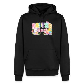 Ostern Squad Bunte Eier Küken - Männer Premium Bio Hoodie - Schwarz - Vorne - Nico (187cm)