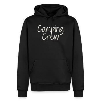 Camping Crew - Men’s Premium Organic Hoodie - black - Front - Nico (187cm)