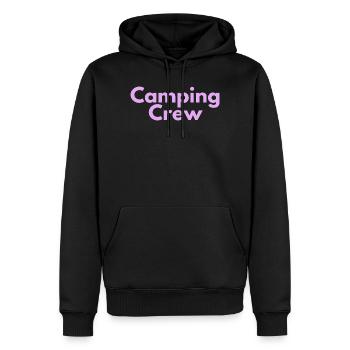 Camping Crew - Männer Premium Bio Hoodie - Schwarz - Vorne - Nico (187cm)