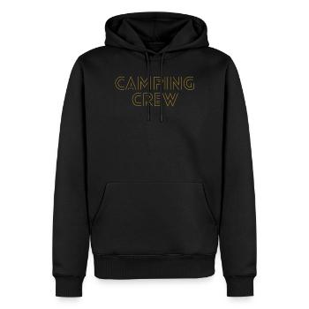Camping Crew - Männer Premium Bio Hoodie - Schwarz - Vorne - Nico (187cm)
