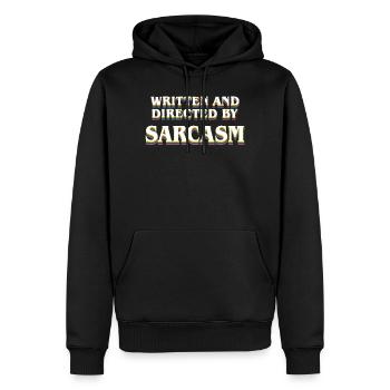 Lustiges sarkastisches Zitat, sorry, Ergebnis, realistischer Pessimi - Männer Premium Bio Hoodie - Schwarz - Vorne - Nico (187cm)