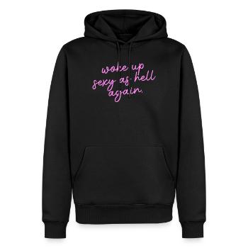 Je me suis réveillé à nouveau sexy à l’extrême – Drôle, s - Sweat à capuche Premium bio Homme - noir - Devant - Nico (187cm)