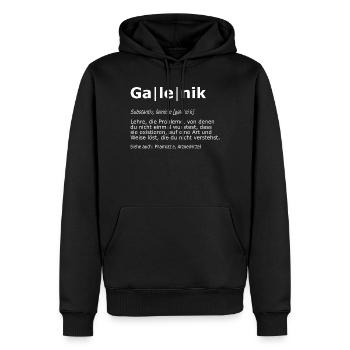Galenik Pharmakant Apotheke Pharmazie Definition - Männer Premium Bio Hoodie - Schwarz - Vorne - Nico (187cm)