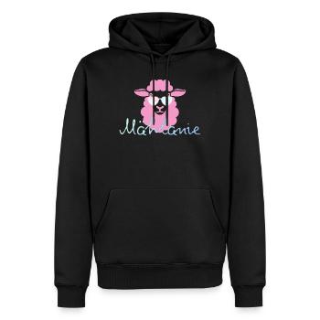 Mählanie - Männer Premium Bio Hoodie - Schwarz - Vorne - Nico (187cm)