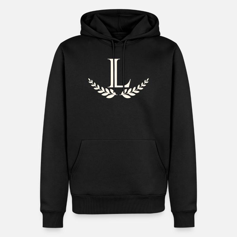 L - Männer Premium Bio Hoodie - Schwarz