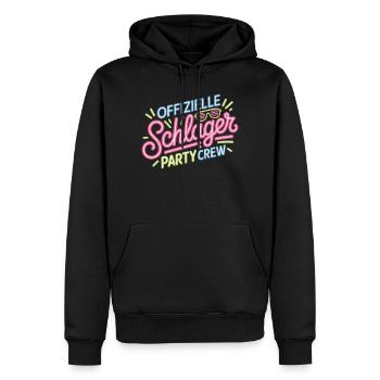 Schlager Party Crew Mallorca Festival JGA Malle - Männer Premium Bio Hoodie - Schwarz - Vorne - Nico (187cm)