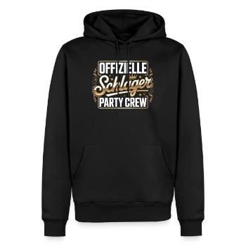 Schlager Party Crew Mallorca Festival JGA Malle - Männer Premium Bio Hoodie - Schwarz - Vorne - Nico (187cm)