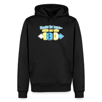 Zu alt für Drama 180 - Männer Premium Bio Hoodie - Schwarz - Vorne - Nico (187cm)
