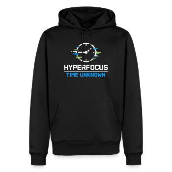Adhs-hyperfokus-modus Adhs-humor Neurodivergent - Männer Premium Bio Hoodie - Schwarz - Vorne - Nico (187cm)