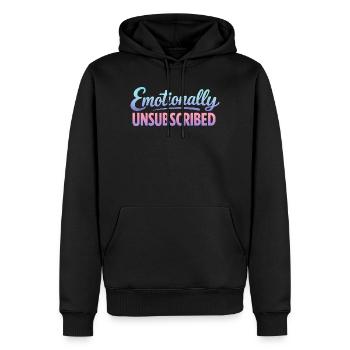 Sarcasme déconnecté émotionnellement Femmes drôles - Sweat à capuche Premium bio Homme - noir - Devant - Nico (187cm)